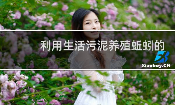 利用生活污泥养殖蚯蚓的方法