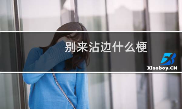 别来沾边什么梗