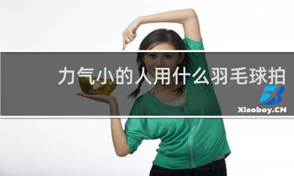力气小的人用什么羽毛球拍