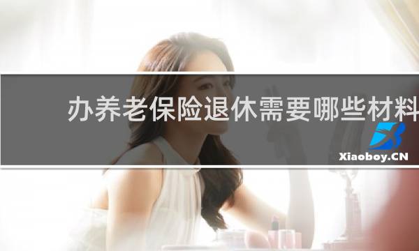 办养老保险退休需要哪些材料