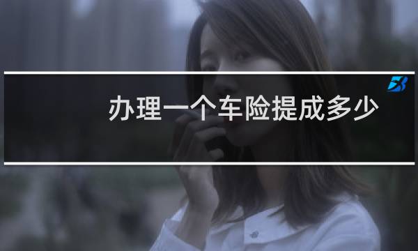 办理一个车险提成多少