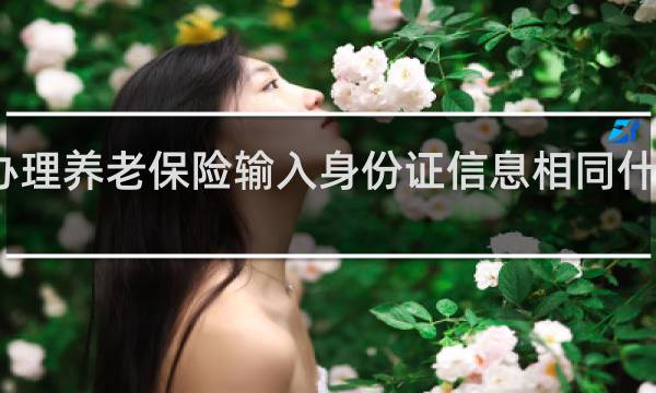 办理养老保险输入身份证信息相同什么情况