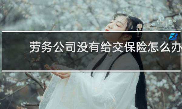 劳务公司没有给交保险怎么办图片