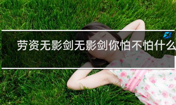 劳资无影剑无影剑你怕不怕什么梗？劳资无影剑无影剑你怕不怕是什么意思什么梗