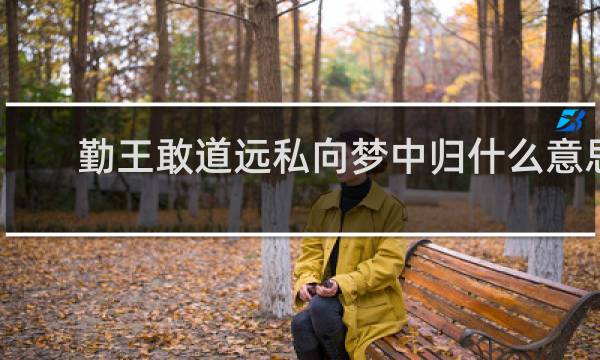 勤王敢道远私向梦中归什么意思