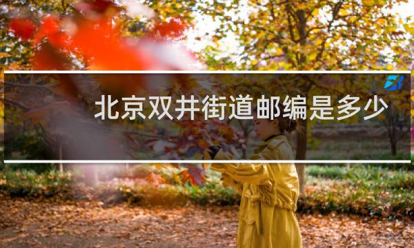 北京双井街道邮编是多少