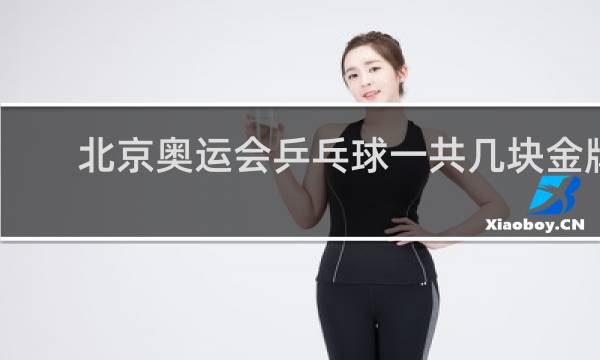 北京奥运会乒乓球一共几块金牌
