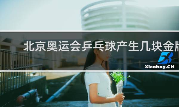 北京奥运会乒乓球产生几块金牌