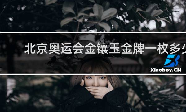 北京奥运会金镶玉金牌一枚多少钱