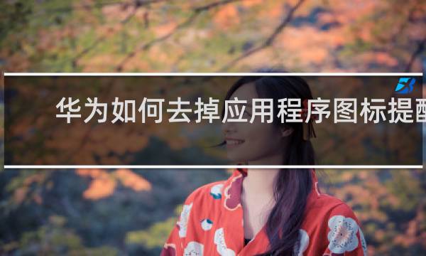华为如何去掉应用程序图标提醒