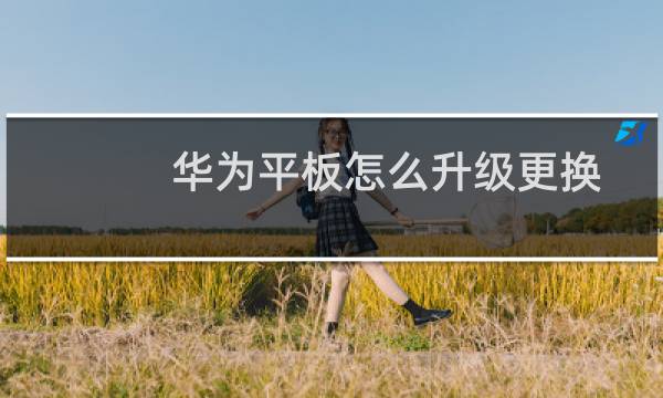 华为平板怎么升级更换系统?