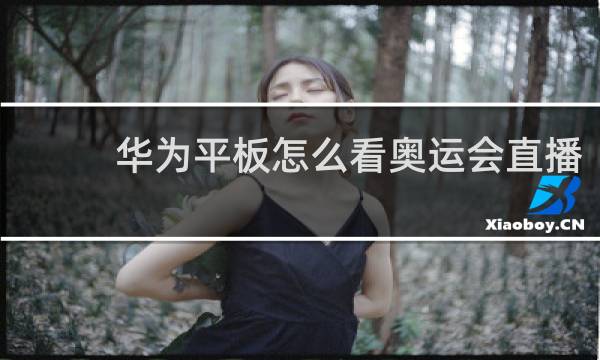 华为平板怎么看奥运会直播