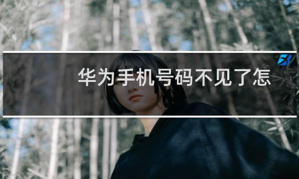 华为手机号码不见了怎么恢复