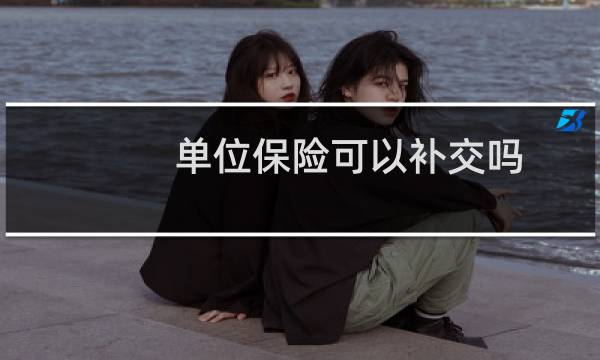 单位保险可以补交吗