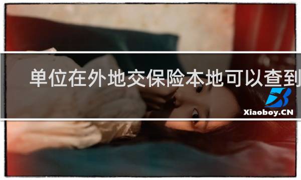 单位在外地交保险本地可以查到吗