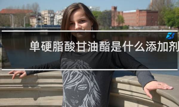 单硬脂酸甘油酯是什么添加剂