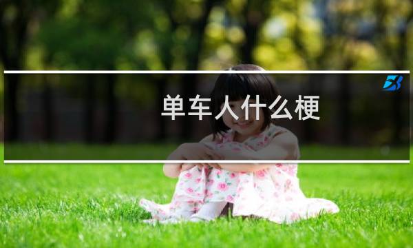 单车人什么梗