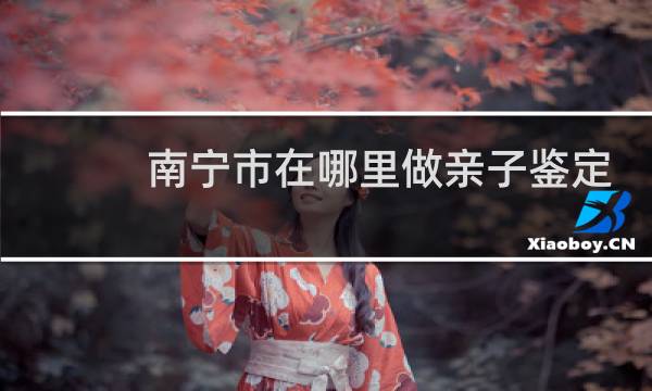 南宁市在哪里做亲子鉴定