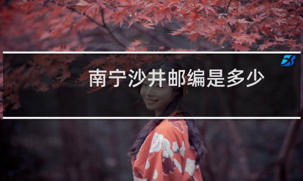 南宁沙井邮编是多少