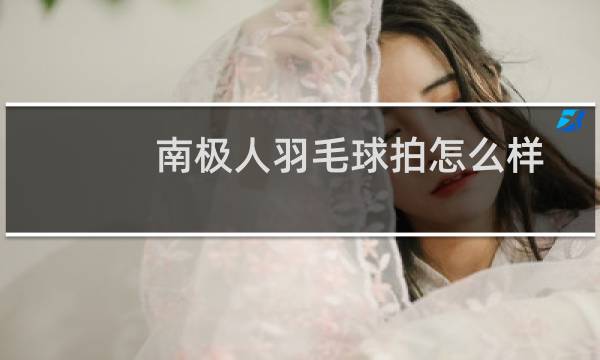 南极人羽毛球拍怎么样