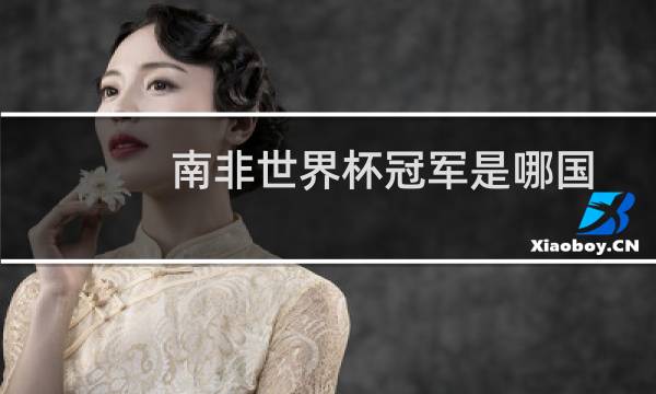 南非世界杯冠军是哪国