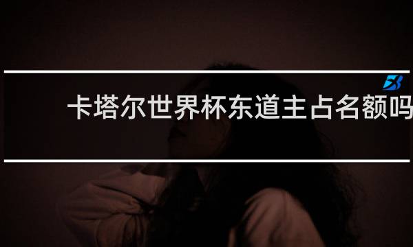 卡塔尔世界杯东道主占名额吗