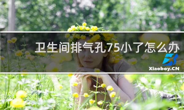 卫生间排气孔75小了怎么办