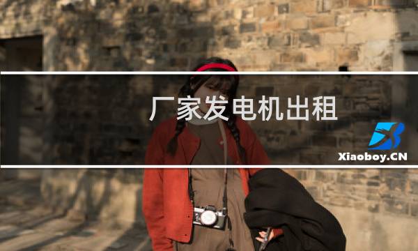 厂家发电机出租图片