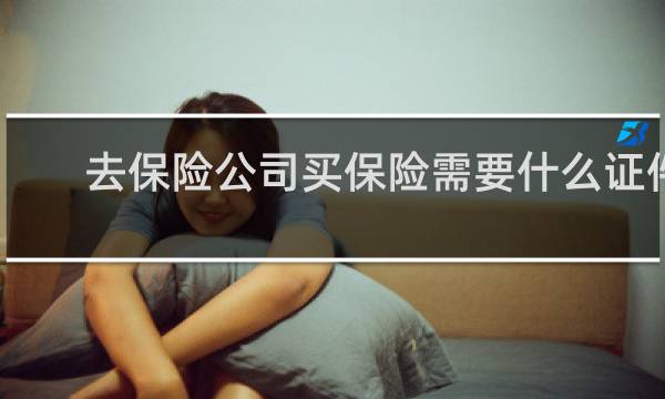 去保险公司买保险需要什么证件