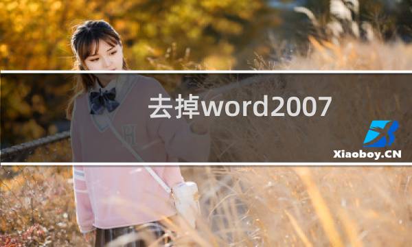 去掉word2007里文档结构图目录底色的方法