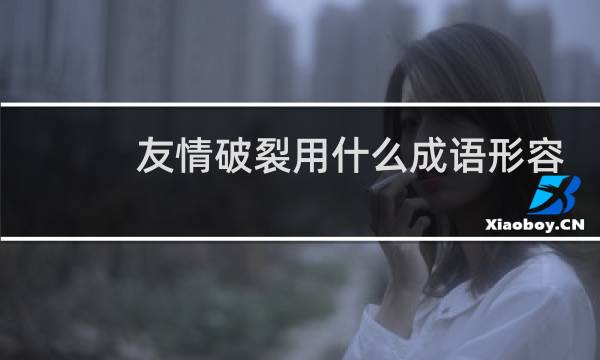 友情破裂用什么成语形容