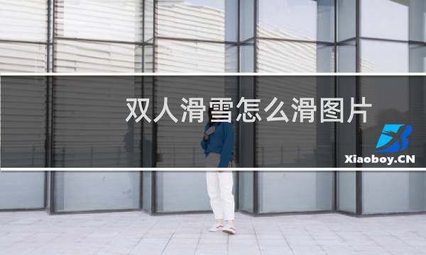 双人滑雪怎么滑图片