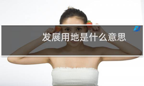 发展用地是什么意思
