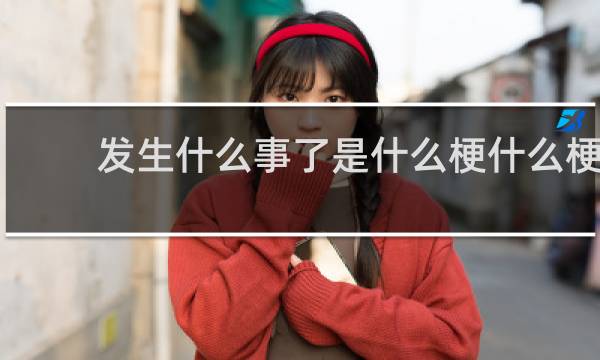 发生什么事了是什么梗什么梗