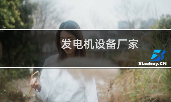 发电机设备厂家图片