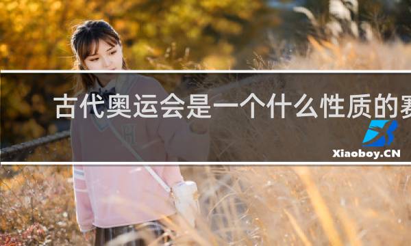 古代奥运会是一个什么性质的赛会