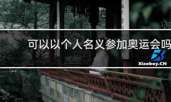 可以以个人名义参加奥运会吗