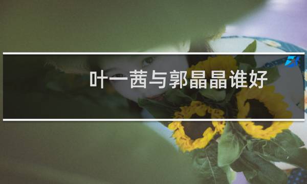 叶一茜与郭晶晶谁好