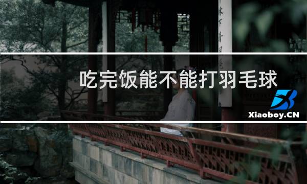 吃完饭能不能打羽毛球