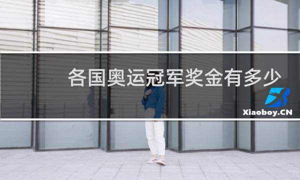各国奥运冠军奖金有多少?