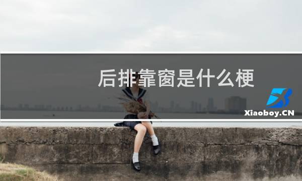 后排靠窗是什么梗？什么梗