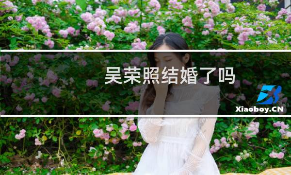 吴荣照结婚了吗（吴荣照结过婚吗）