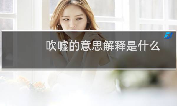 吹嘘的意思解释是什么(吹嘘的意思)