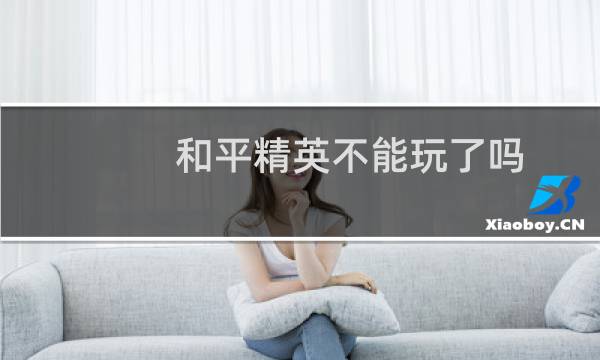 和平精英不能玩了吗