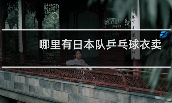 哪里有日本队乒乓球衣卖