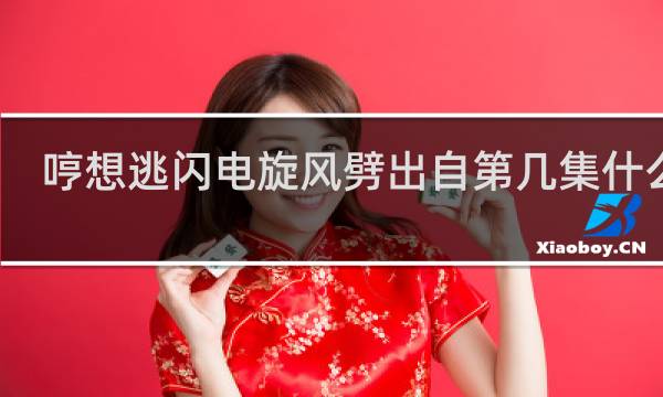 哼想逃闪电旋风劈出自第几集什么梗