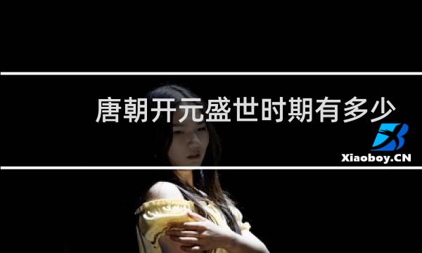 唐朝开元盛世时期有多少人