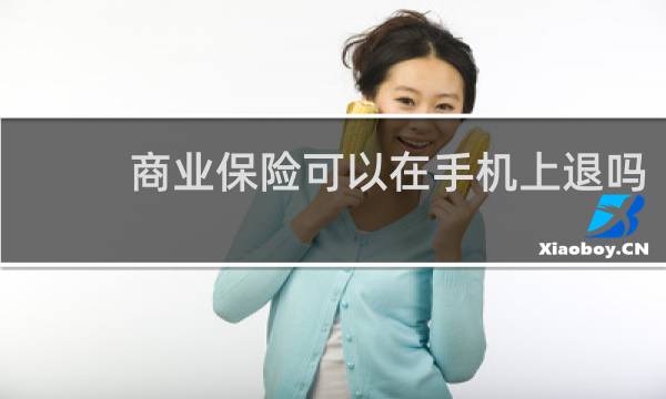 商业保险可以在手机上退吗