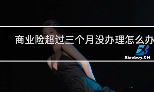 商业险超过三个月没办理怎么办呢图片