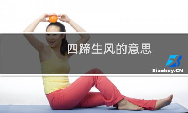 四蹄生风的意思图片